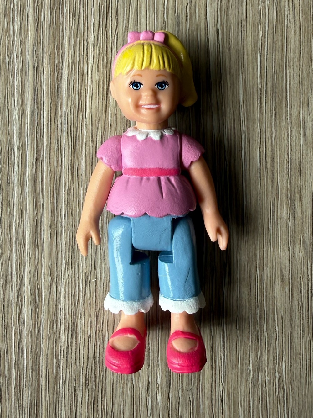 Vintage Toys R Us Little Doll Figure Blonde Girl Miniature Toys